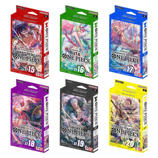 PRE ORDER: One Piece Card Game: Starter Deck Bundle [ST15-ST20] Englisch - Englisch ab 25.10.2024